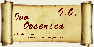 Ivo Opsenica vizit kartica